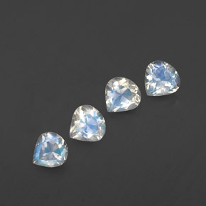 0.4ct Pear Facet Blue White Rainbow Moonstone Gem for sale 0.4ct Pear Facet Blue White Rainbow Moonstone Gem (ID: 339057)