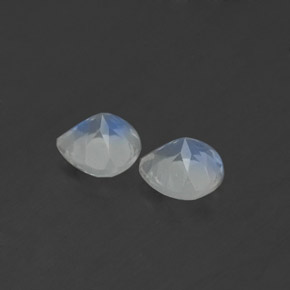 Rainbow Moonstone Gemstone in 4.9 x 4.8 mm Size for Sale, Rainbow Moonstone Stone in Blue White Color
