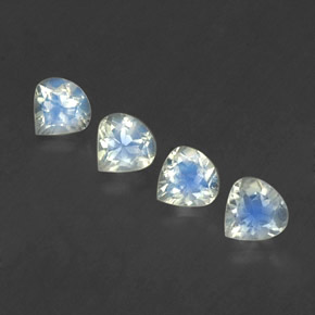 0.4ct Pear Facet Blue White Rainbow Moonstone for sale thumb image of 0.4ct Pear Facet Blue White Rainbow Moonstone (ID: 339362)