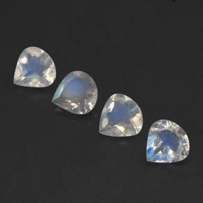 0.3ct Pear Facet Blue White Rainbow Moonstone Gem for sale 0.3ct Pear Facet Blue White Rainbow Moonstone Gem (ID: 339660)