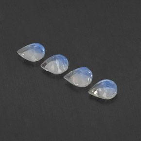 Rainbow Moonstone Gemstone in 5 x 4.9 mm Size for Sale, Rainbow Moonstone Stone in Blue White Color