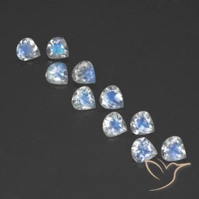 Rainbow Moonstone Gemstone Nice Blue Sheen Over the Surface Price per 3 pieces. Good Quality Size 4x3 MM Oval Cabochons