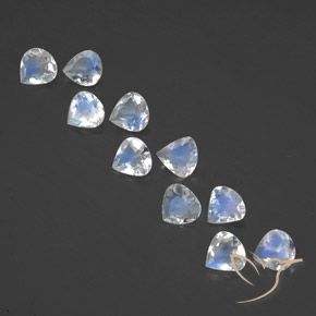 2.73ctw Natural Bluish White Rainbow Moonstone, Pear Shape, Transparent
