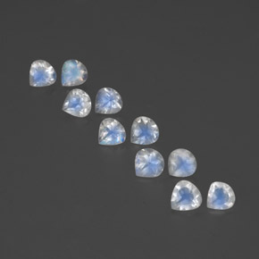 0.4ct Pear Facet Bluish White Rainbow Moonstone Gem for sale 0.4ct Pear Facet Bluish White Rainbow Moonstone Gem (ID: 351818)