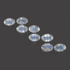 0.4ct Oval Facet Blue White Rainbow Moonstone Gem for sale 0.4ct Oval Facet Blue White Rainbow Moonstone Gem (ID: 380932)
