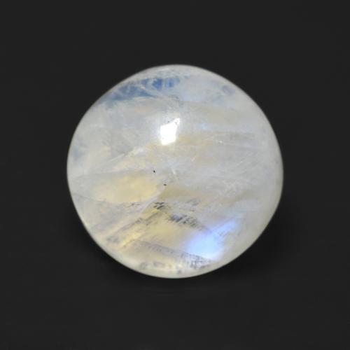3.1ct Round Cabochon Blue White Rainbow Moonstone for sale thumb image of 3.1ct Round Cabochon Blue White Rainbow Moonstone (ID: 468416)