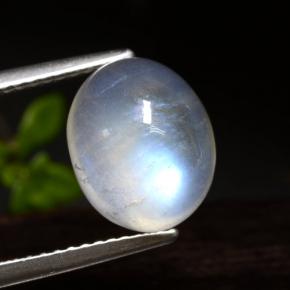 4.3ct Oval Cabochon Bluish White Rainbow Moonstone Gem for sale 4.3ct Oval Cabochon Bluish White Rainbow Moonstone Gem (ID: 472152)
