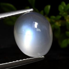 4ct Oval Cabochon Bluish White Rainbow Moonstone Gem for sale 4ct Oval Cabochon Bluish White Rainbow Moonstone Gem (ID: 472155)