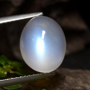 5.1ct Oval Cabochon Bluish White Rainbow Moonstone Gem for sale 5.1ct Oval Cabochon Bluish White Rainbow Moonstone Gem (ID: 472553)