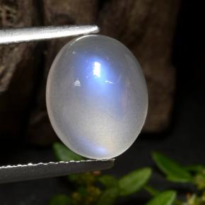 3.1ct Oval Cabochon Bluish White Rainbow Moonstone for sale thumb image of 3.1ct Oval Cabochon Bluish White Rainbow Moonstone (ID: 472914)