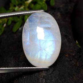 16.2ct Oval Cabochon Bluish White Rainbow Moonstone Gem for sale 16.2ct Oval Cabochon Bluish White Rainbow Moonstone Gem (ID: 491785)