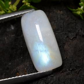 6.3ct Cushion Cabochon Bluish White Rainbow Moonstone for sale thumb image of 6.3ct Cushion Cabochon Bluish White Rainbow Moonstone (ID: 491995)