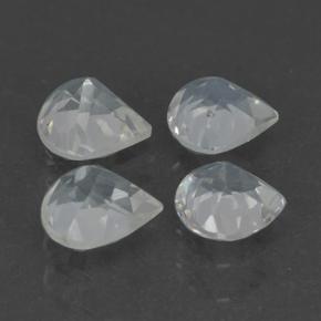 Rainbow Moonstone Gemstones in 5.2 x 5 mm Size for Sale, Rainbow Moonstone Stones in Bluish White Color