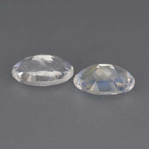 Rainbow Moonstone Gemstones in 6 x 4 mm (calibrated) Size for Sale, Rainbow Moonstone Stones in Bluish White Color