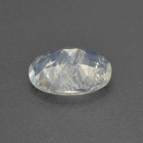 Rainbow Moonstone Gemstone in 7.7 x 5.8 mm Size for Sale, Rainbow Moonstone Stone in Bluish White Color