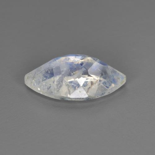 Rainbow Moonstone Gemstone in 11.7 x 6.3 mm Size for Sale, Rainbow Moonstone Stone in Bluish White Color
