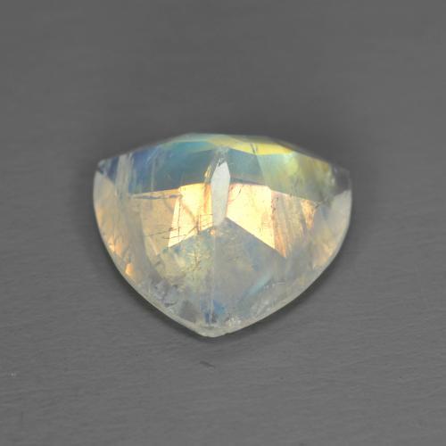 Rainbow Moonstone Gemstone in 9 x 9 mm (calibrated) Size for Sale, Rainbow Moonstone Stone in Multicolor White Color