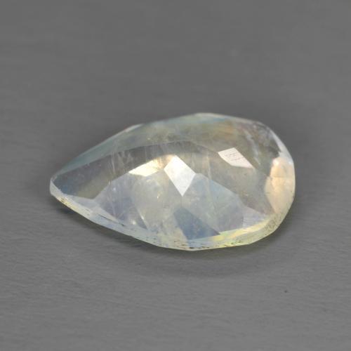 Rainbow Moonstone Gemstone in 10 x 7 mm (calibrated) Size for Sale, Rainbow Moonstone Stone in Bluish White Color
