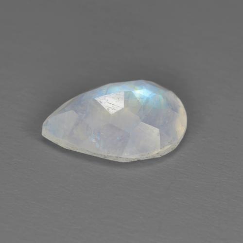 Rainbow Moonstone Gemstone in 10 x 7 mm (calibrated) Size for Sale, Rainbow Moonstone Stone in Bluish White Color