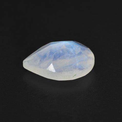 Rainbow Moonstone Gemstone in 9 x 6 mm (calibrated) Size for Sale, Rainbow Moonstone Stone in Bluish White Color