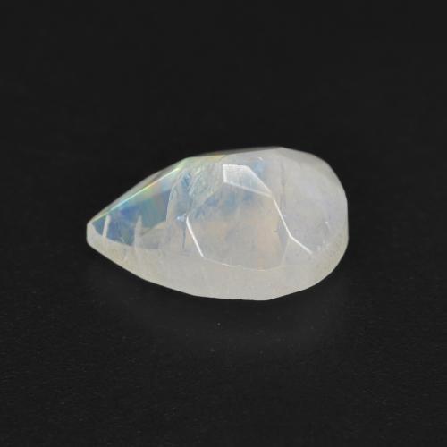 Rainbow Moonstone Gemstone in 9 x 6 mm (calibrated) Size for Sale, Rainbow Moonstone Stone in Bluish White Color