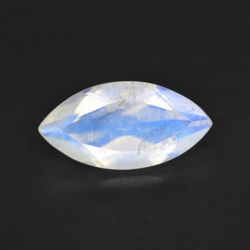 2.52 ct White Rainbow Moonstone Stone, Natural Rainbow Moonstone in Marquise Facet Shape for Sale