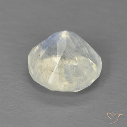 Rainbow Moonstone Gemstone in 8 mm (calibrated) Size for Sale, Rainbow Moonstone Stone in Bluish White Color