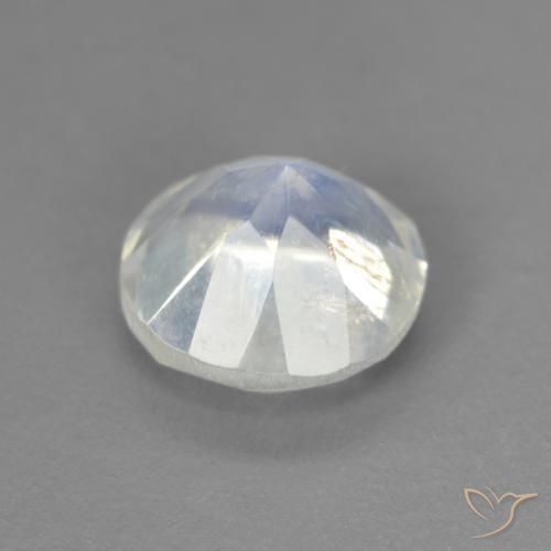Rainbow Moonstone Gemstone in 7 mm (calibrated) Size for Sale, Rainbow Moonstone Stone in Bluish White Color
