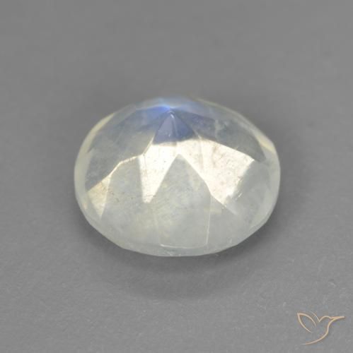 Rainbow Moonstone Gemstone in 8 mm (calibrated) Size for Sale, Rainbow Moonstone Stone in Bluish White Color