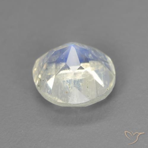 Rainbow Moonstone Gemstone in 7 mm (calibrated) Size for Sale, Rainbow Moonstone Stone in Bluish White Color