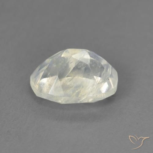 Rainbow Moonstone Gemstone in 8 x 6 mm (calibrated) Size for Sale, Rainbow Moonstone Stone in Bluish White Color