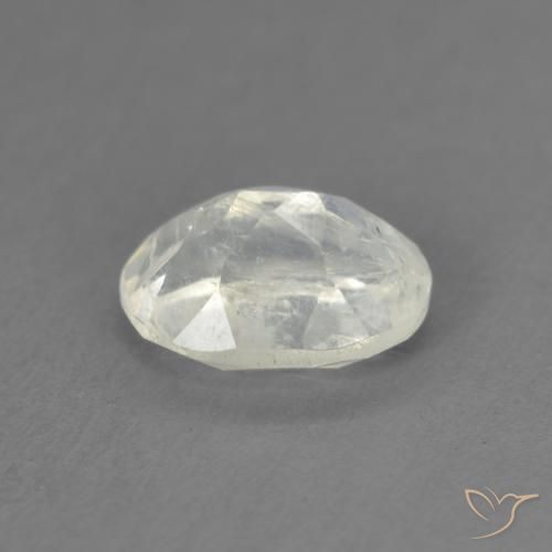 Rainbow Moonstone Gemstone in 8 x 6 mm (calibrated) Size for Sale, Rainbow Moonstone Stone in Bluish White Color