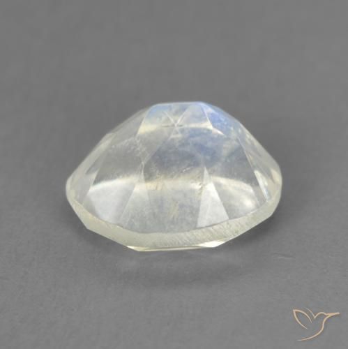 Rainbow Moonstone Gemstone in 8.6 x 6.8 mm Size for Sale, Rainbow Moonstone Stone in Bluish White Color