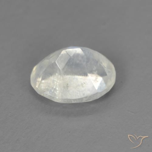 Rainbow Moonstone Gemstone in 8 x 6 mm (calibrated) Size for Sale, Rainbow Moonstone Stone in Bluish White Color