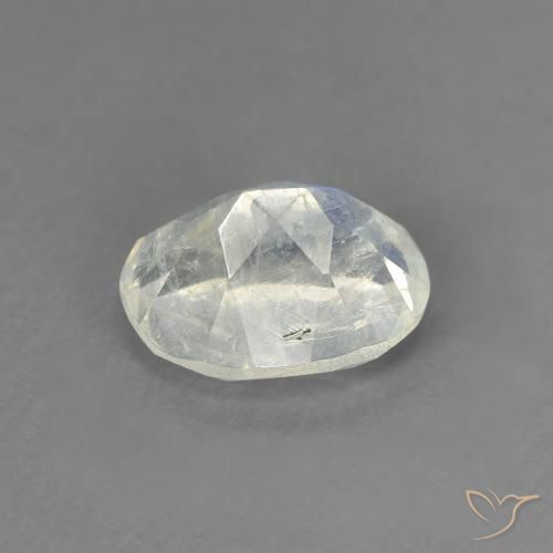 Rainbow Moonstone Gemstone in 8 x 6 mm (calibrated) Size for Sale, Rainbow Moonstone Stone in Bluish White Color