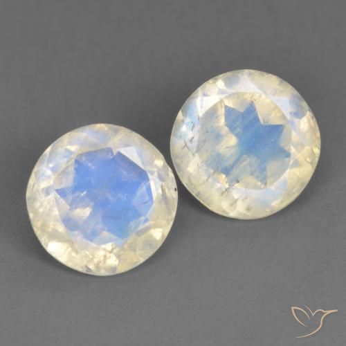 2.53 ct Round Cut Rainbow Moonstone, 7.2 mm From the United States, Photo A