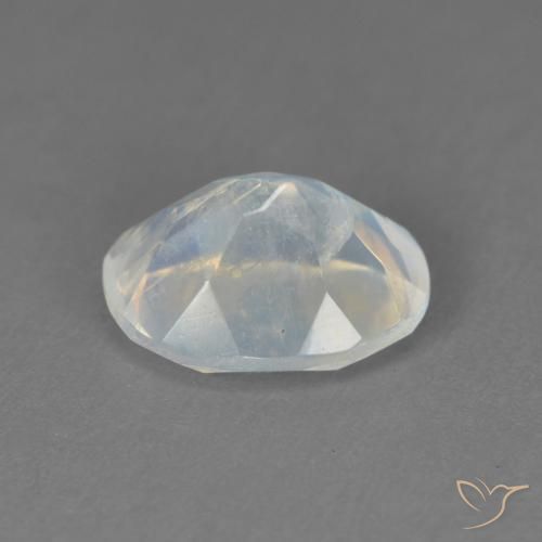 Rainbow Moonstone Gemstone in 9 x 7 mm (calibrated) Size for Sale, Rainbow Moonstone Stone in Bluish White Color