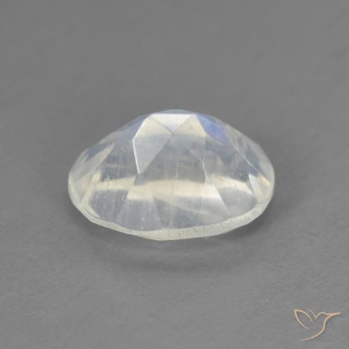 Rainbow Moonstone Gemstone in 9 x 7 mm (calibrated) Size for Sale, Rainbow Moonstone Stone in Bluish White Color
