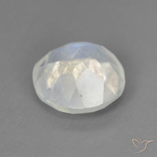 Rainbow Moonstone Gemstone in 9 x 9 mm (calibrated) Size for Sale, Rainbow Moonstone Stone in Bluish White Color