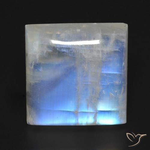 23.18 ct Square Rainbow Moonstone, 16.5 x 16.2 mm From the United States, Photo A
