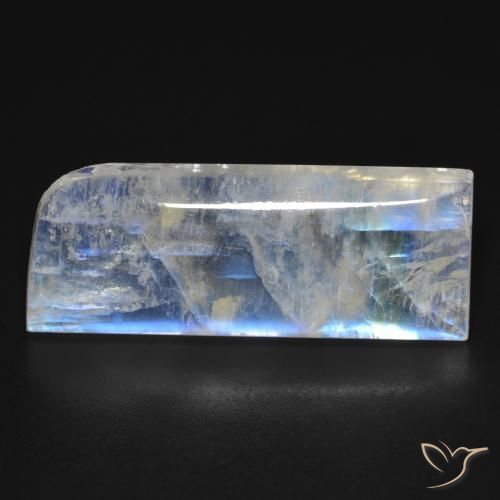 20.09ct Natural Bluish White Rainbow Moonstone, Fancy, Transparent
