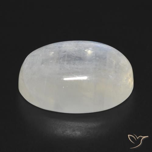 Rainbow Moonstone Gemstone in 18.3 x 12.3 mm Size for Sale, Rainbow Moonstone Stone in Bluish White Color