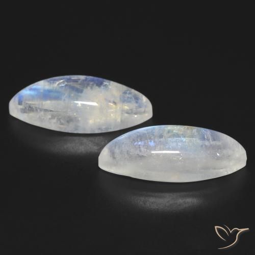 Best Rainbow Moonstones for a pair of Earrings