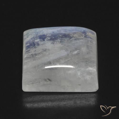 Rainbow Moonstone Gemstone in 14 x 12 mm (calibrated) Size for Sale, Rainbow Moonstone Stone in Bluish White Color