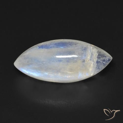 6.63 ct Marquise Rainbow Moonstone, 19.4 x 8.6 mm From the United States, Photo A