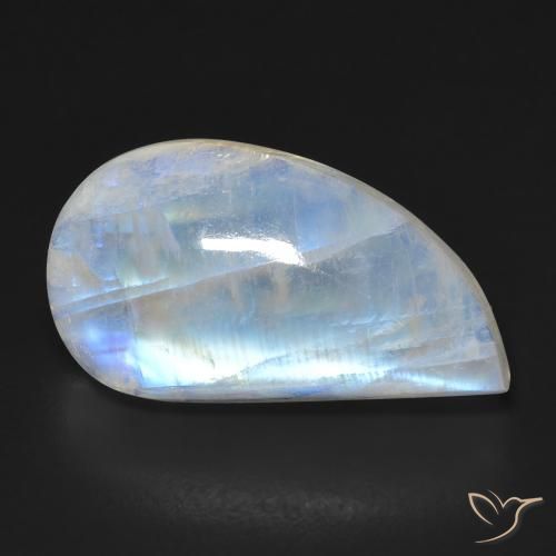 12.96 ct Fancy Rainbow Moonstone, 21 x 11.7 mm From the United States, Photo A