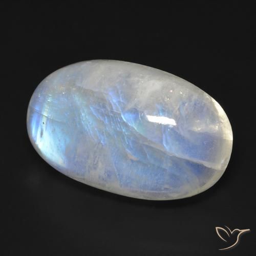 Best Rainbow Moonstone for a June Birthstone Ring | Big Size, Top Color Play