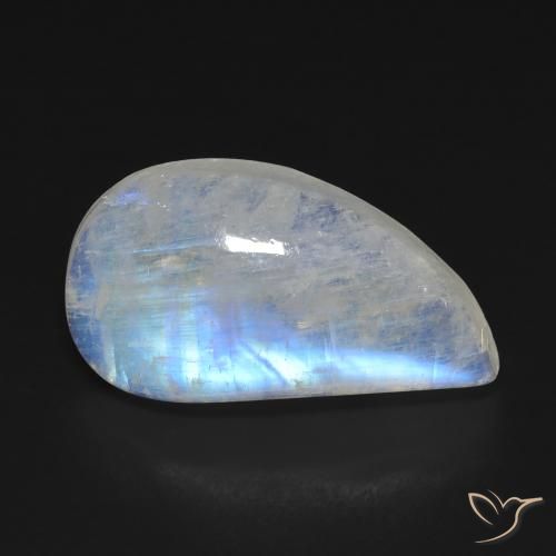 11.64 ct Fancy Rainbow Moonstone, 21.3 x 11.5 mm From the United States, Photo A