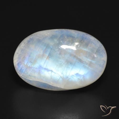13.53 ct Oval Rainbow Moonstone, 19.1 x 12.6 mm From the United States, Photo A
