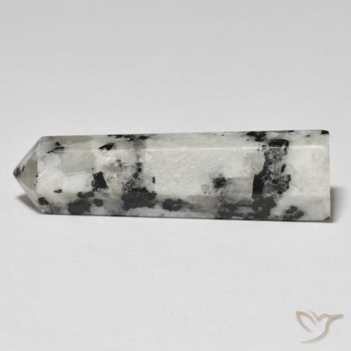 38.79 ct Multicolor Rainbow Moonstone Stone, Natural Rainbow Moonstone in Pencil Cut Shape for Sale
